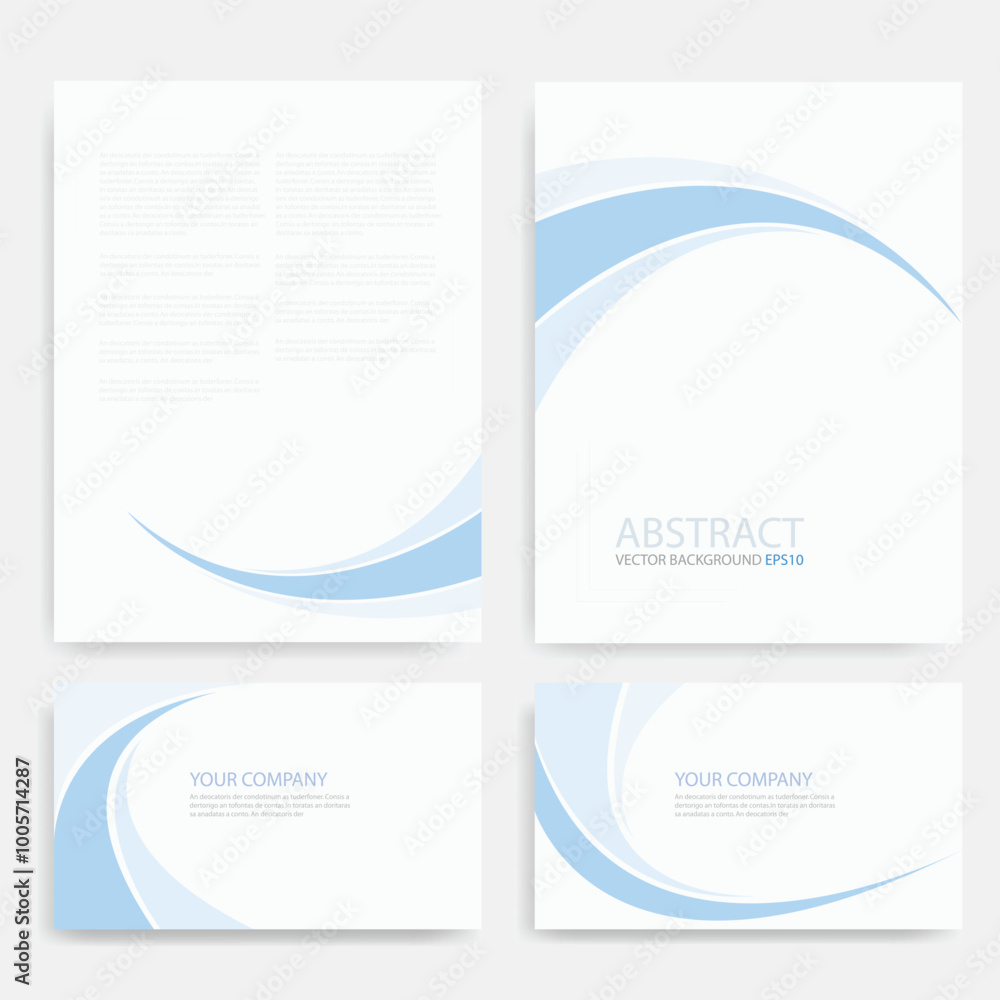 Aufkleber header flyer business brochure vector graphic with space for text and message design