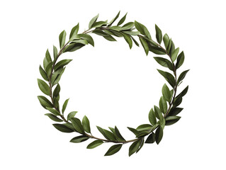 a round green leaves in a circle