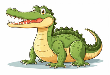 crocodile with a smile