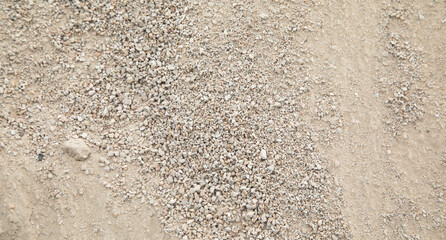 Piles sand and gravel background for construction.