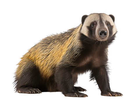 a brown and black animal