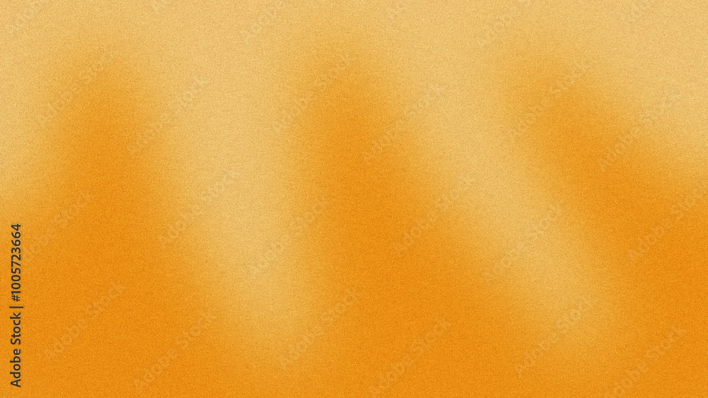 Poster abstract textured design with three diagonal light beams on an orange grainy background