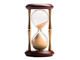 a sand running through an hourglass
