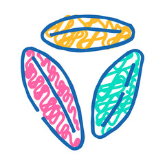 semolina grain healthy doodle icon sketch vector. semolina grain healthy sign. isolated symbol illustration