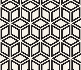 Vector seamless pattern. Modern stylish abstract texture. Repeating geometric tiles