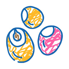 millet grain food doodle icon sketch vector. millet grain food sign. isolated symbol illustration