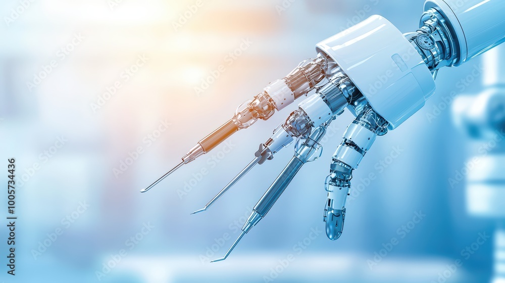 Poster close-up of a robotic hand showcasing advanced technology and intricate design.