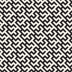 Vector seamless lines mosaic pattern. Modern stylish abstract texture. Repeating geometric tiles
