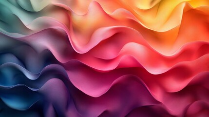 Obraz premium Colorful abstract wave pattern, vibrant art design