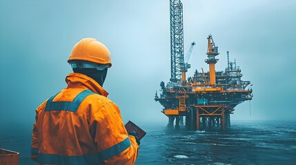 Tall metal crane standing tall in a busy shipyard its powerful structure reflected in the calm mirror like surface of the water below