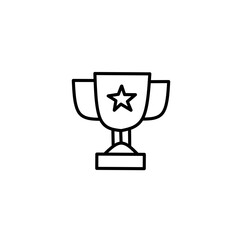 Line stroke competition icon. Editable vector object isolated on white background.