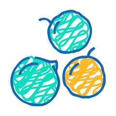 pea grain healthy doodle icon sketch vector. pea grain healthy sign. isolated symbol illustration