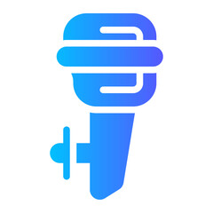 Fototapeta premium boat engine gradient icon