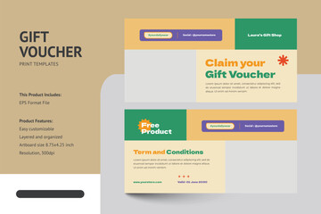 Modern Fashion Gift Voucher Coupon Templates