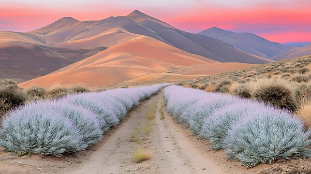 A desert landscape turning into fertile farmland as Earth undergoes geoengineering