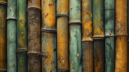 Obraz premium Bamboo texture background coming from natural