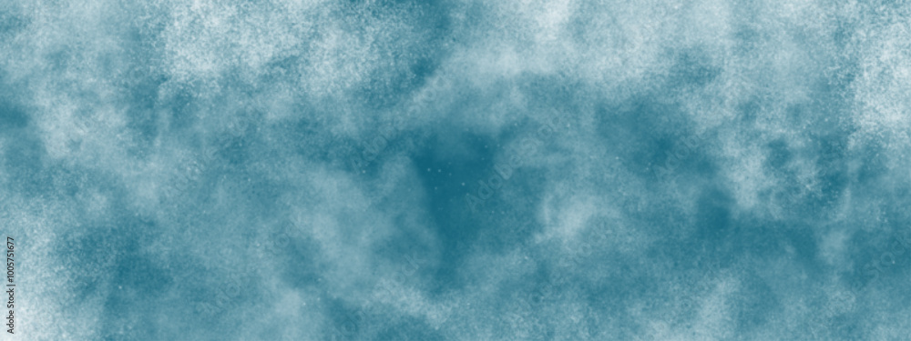 Poster messy ocean background. clouds in the sky. blue sky and clouds. light colorful landing page flat bac
