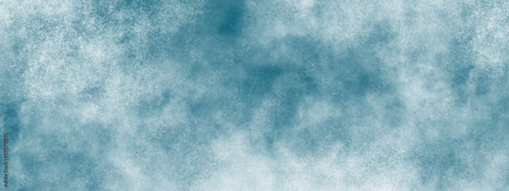 Poster messy ocean background. clouds in the sky. blue sky and clouds. light colorful landing page flat bac