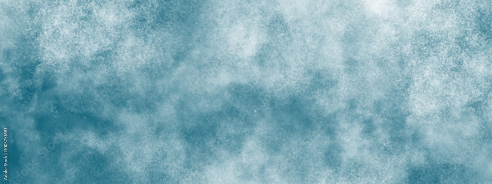 Poster messy ocean background. clouds in the sky. blue sky and clouds. light colorful landing page flat bac