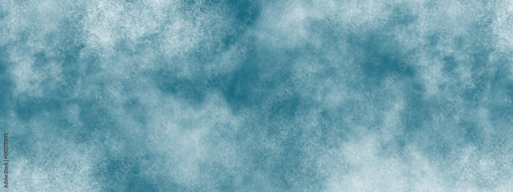 Poster messy ocean background. clouds in the sky. blue sky and clouds. light colorful landing page flat bac