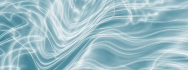 Abstract Blue Fabric Texture. Painting with a blue and white color scheme. Energetic Pale White and Light Blue Finance Innovation Concept. Turquoise with subtle white waves, empty gentle background