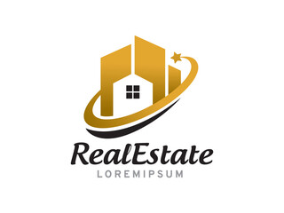 Real Estate logo symbol or icon template