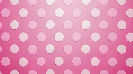 Pretty Pink Polka Dot Texture Background: A Delightful and Feminine Vision. Admire the Charm and Playfulness