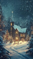 Christmas background for card vertical
