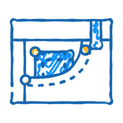 rivet denim doodle icon sketch vector. rivet denim sign. isolated symbol illustration