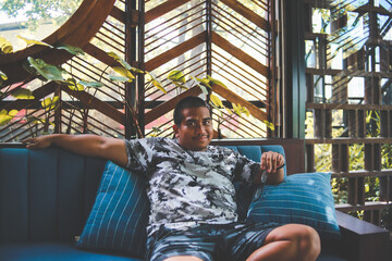 portrait of a dark skin man