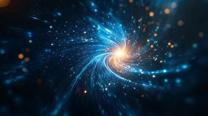 Fototapeta premium Abstract cosmic swirl of light and energy