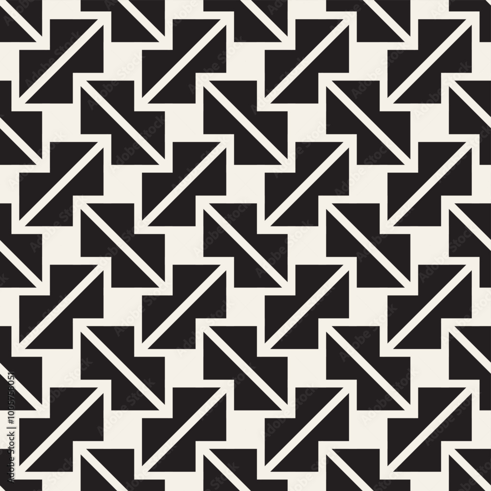 Wall mural vector seamless pattern. modern stylish abstract texture. repeating geometric tiles