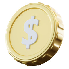  3D Illustration Gold Coin