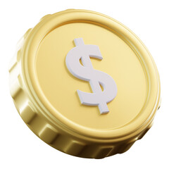  3D Illustration Gold Coin