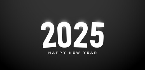 2025 Happy New Year Greeting Card