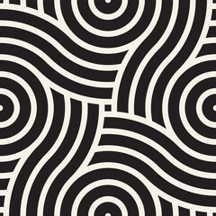 Vector seamless pattern. Modern stylish abstract texture. Repeating geometric tiles