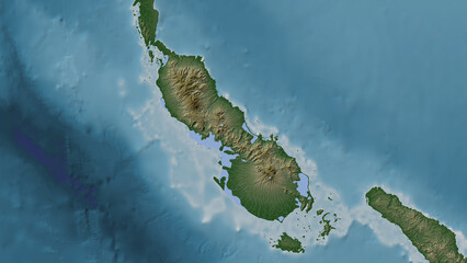 Bougainville Island. Papua New Guinea. Physical © zelwanka