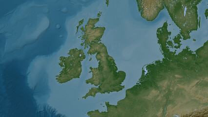 Great Britain Island. United Kingdom. Physical © zelwanka