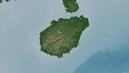 Hainan Island. China. Physical © zelwanka