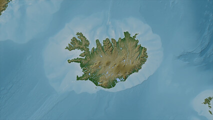 Iceland Island. Iceland. Physical © zelwanka