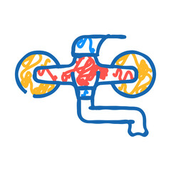 apartment faucet water doodle icon sketch vector. apartment faucet water sign. isolated symbol illustration