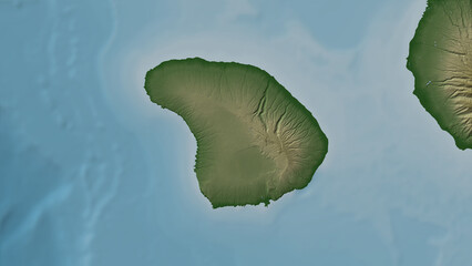 Lanai Island. United States. Physical © zelwanka