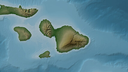 Maui Island. United States. Physical © zelwanka