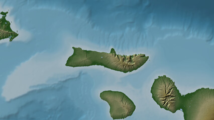 Molokai Island. United States. Physical © zelwanka