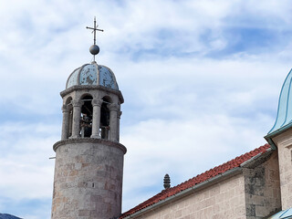 Gospa od Skrpela Island in the Boka Kotorsky Bay near Perast, Kotor in Montenegro, Roof metal