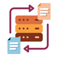 Obraz premium Data Transaction Icon