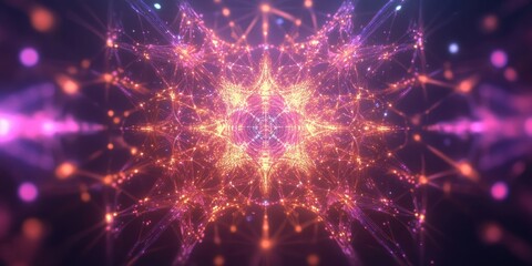 Fototapeta premium a colorful abstract background with glowing lights