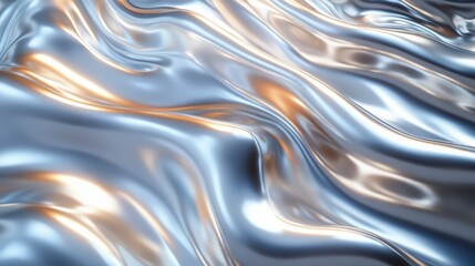 Obraz premium Smooth silky abstract texture with metallic sheen