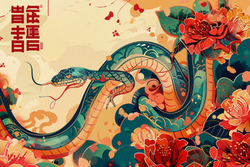 Beautiful greeting card with holiday composition for happy and joy celebrate New Year