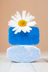 Soap stack with chamomile